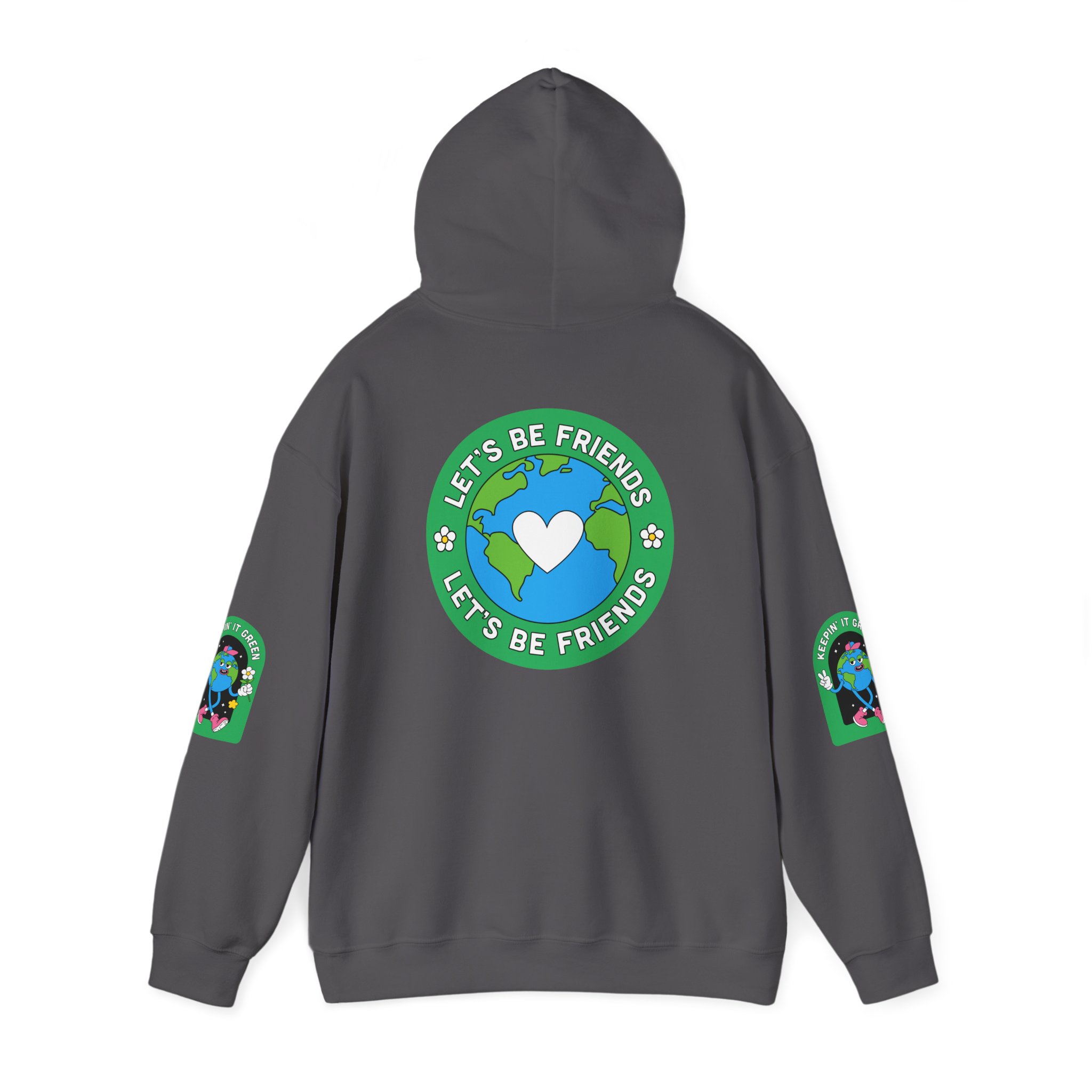Eco-Friendly Adventure Dog Sweatshirt - Let's Be Friends Design - Image 28
