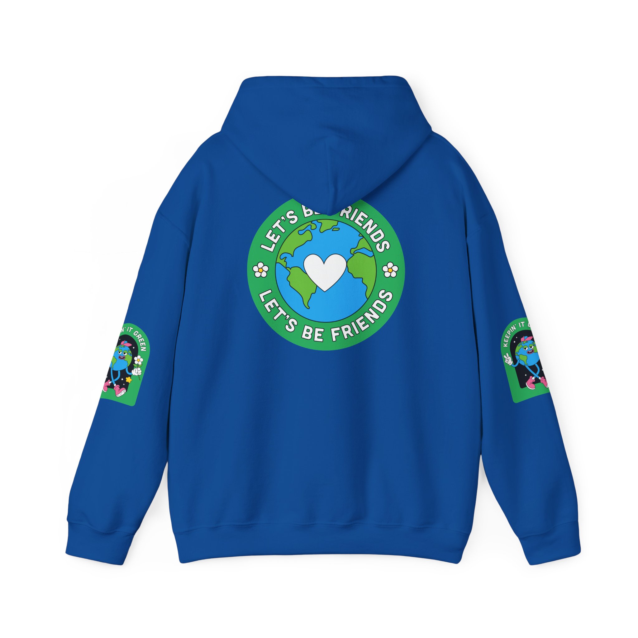 Eco-Friendly Adventure Dog Sweatshirt - Let's Be Friends Design - Image 31