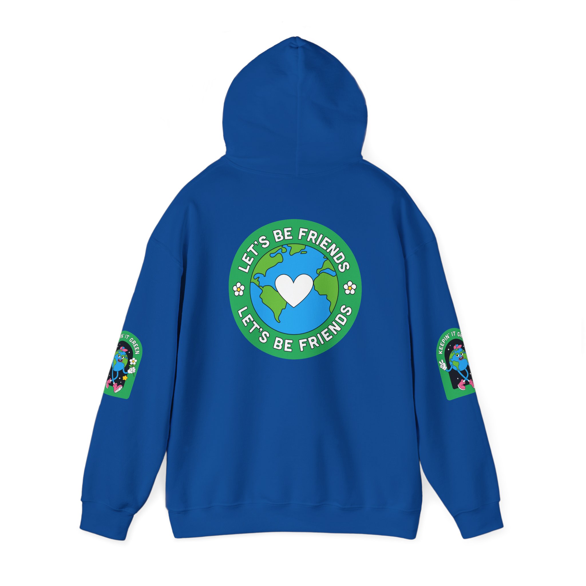 Eco-Friendly Adventure Dog Sweatshirt - Let's Be Friends Design - Image 32