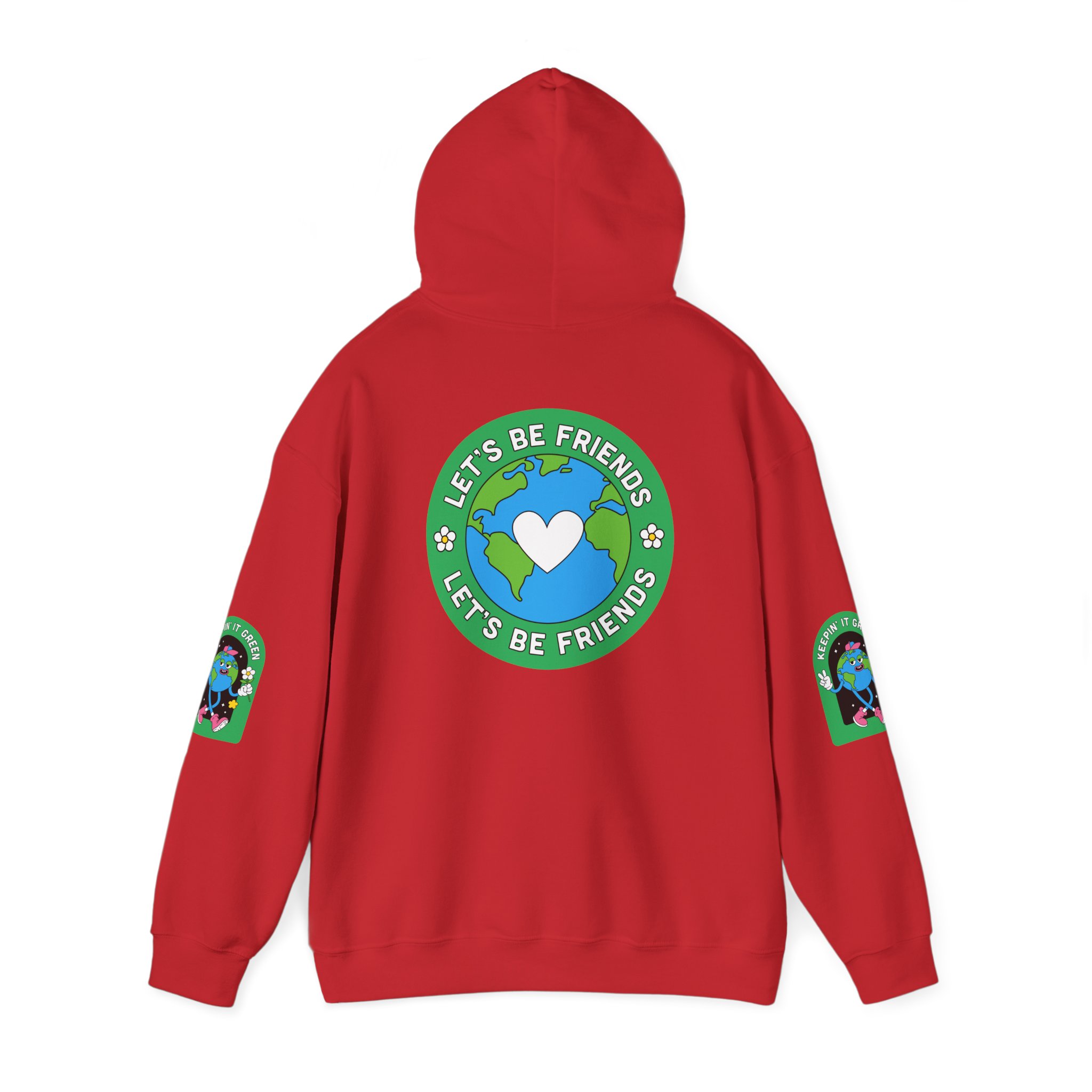 Eco-Friendly Adventure Dog Sweatshirt - Let's Be Friends Design - Image 44