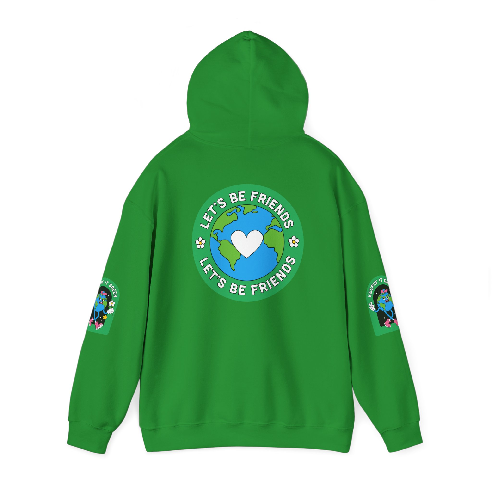 Eco-Friendly Adventure Dog Sweatshirt - Let's Be Friends Design - Image 24