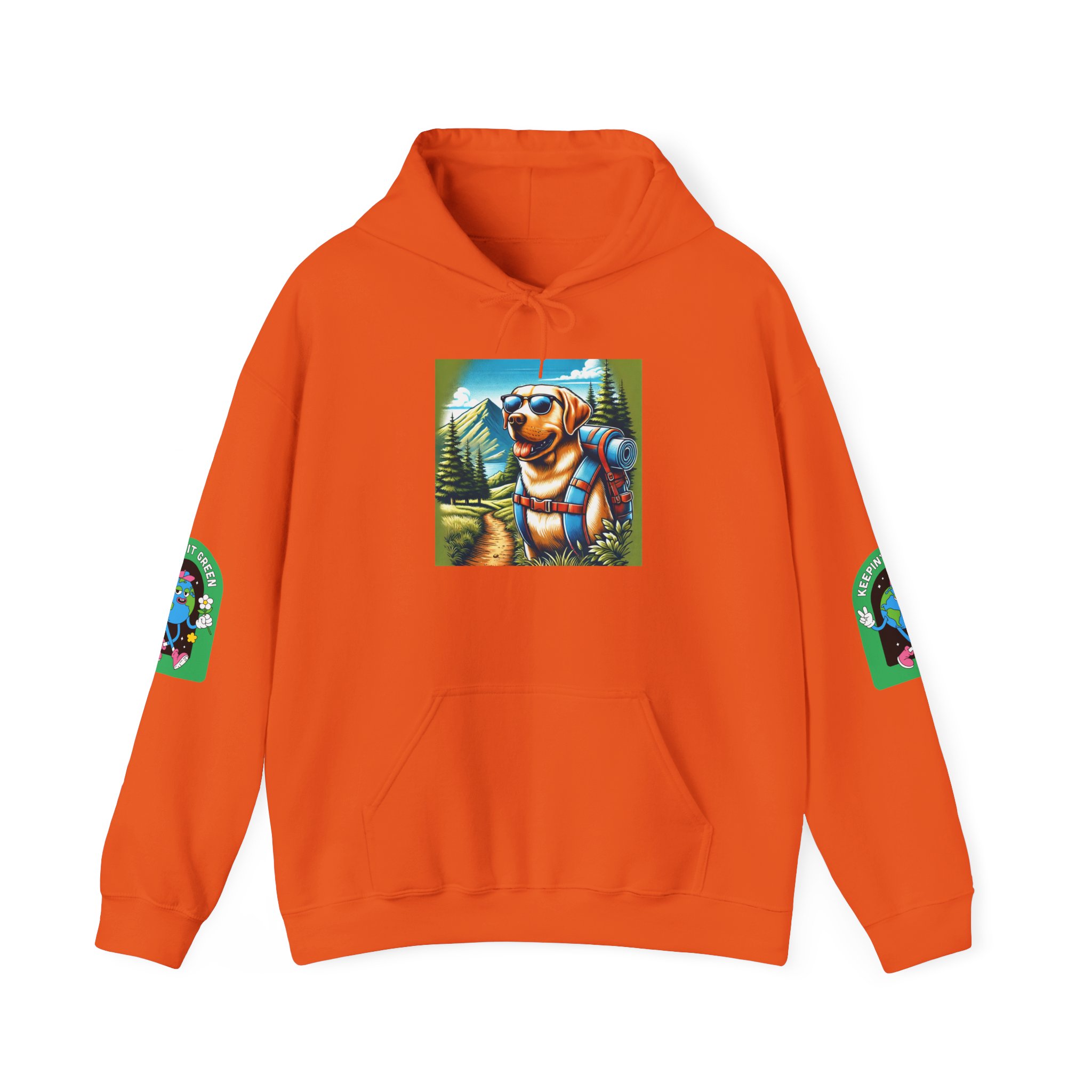 Eco-Friendly Adventure Dog Sweatshirt - Let's Be Friends Design - Image 14