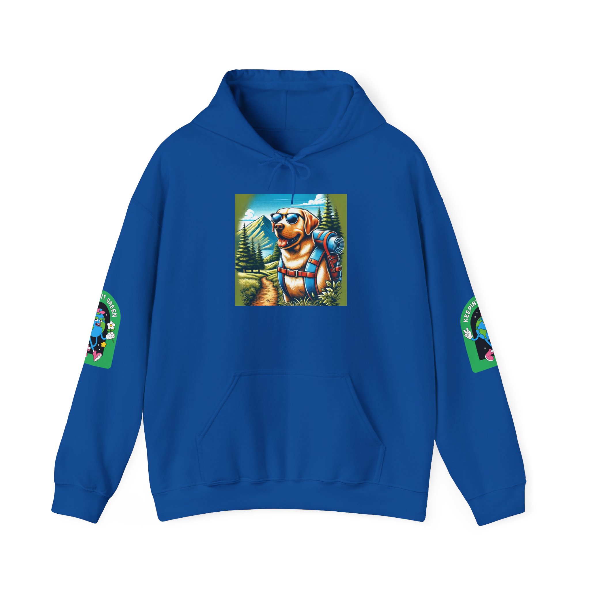Eco-Friendly Adventure Dog Sweatshirt - Let's Be Friends Design - Image 30