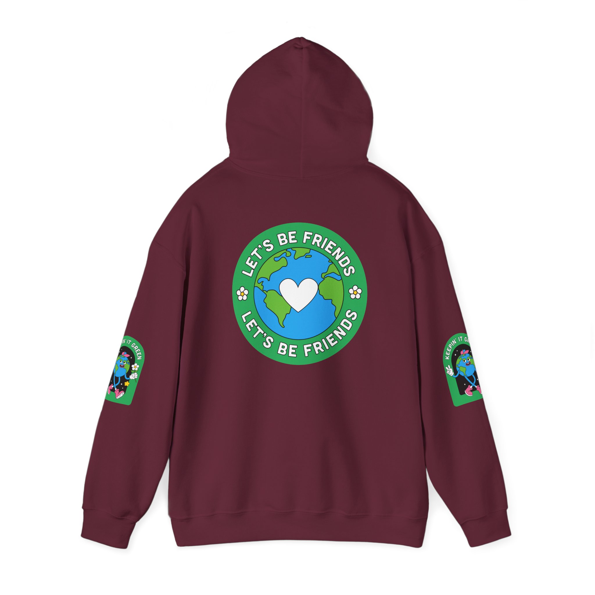 Eco-Friendly Adventure Dog Sweatshirt - Let's Be Friends Design - Image 20