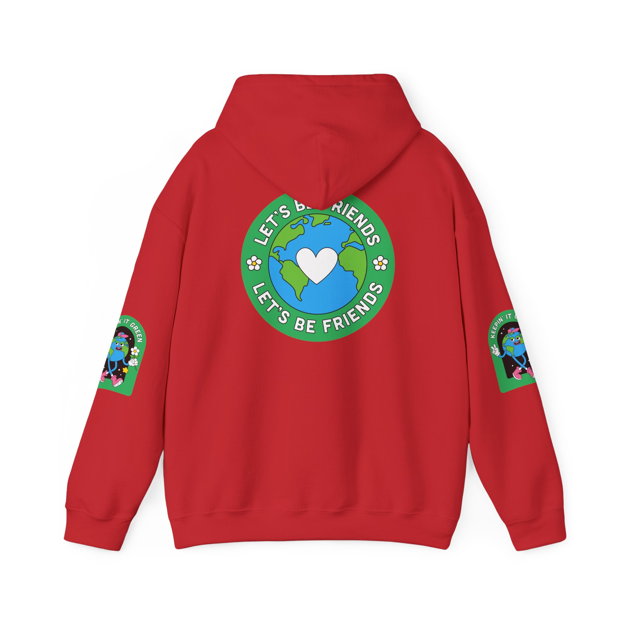 Eco-Friendly Adventure Dog Sweatshirt - Let's Be Friends Design - Image 43