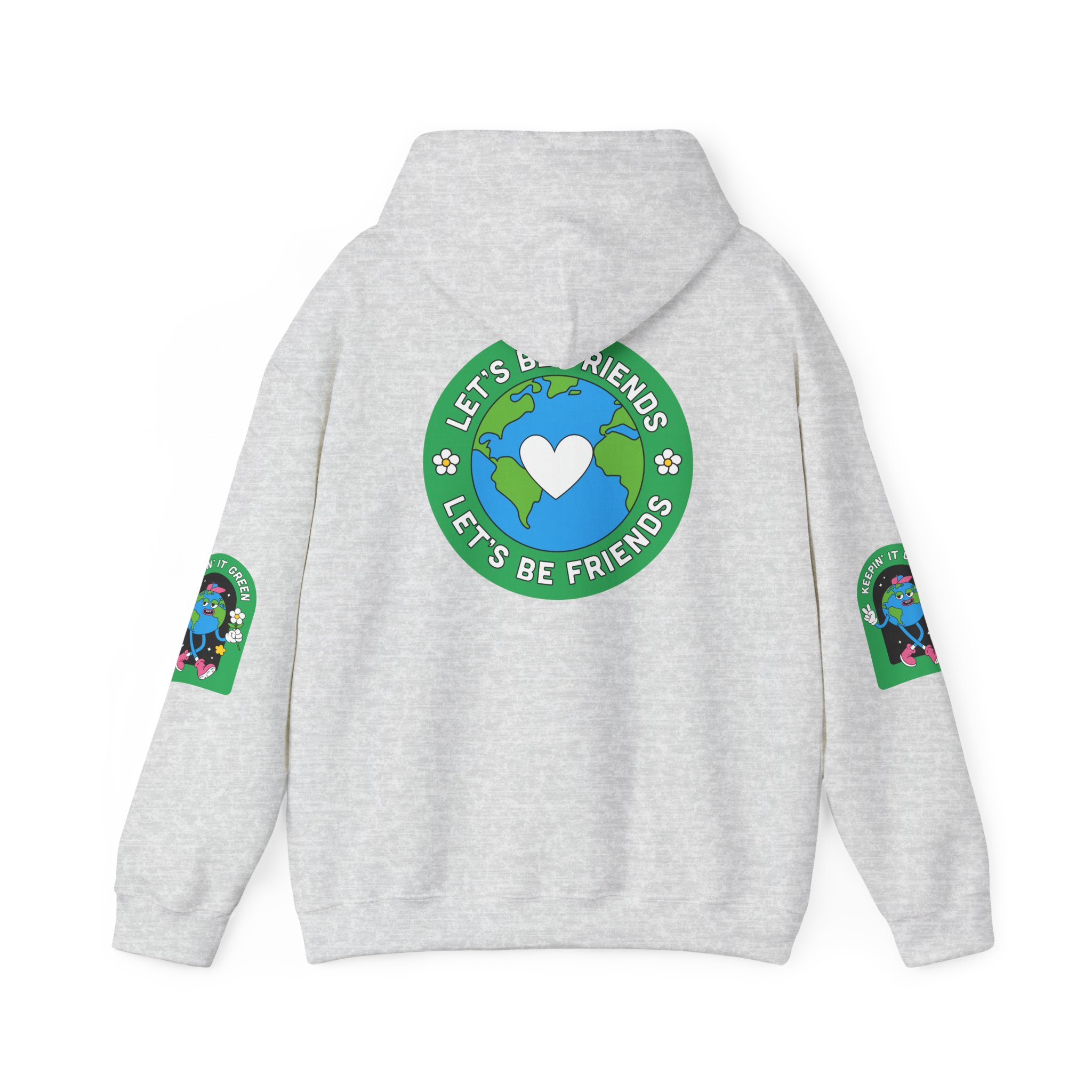 Eco-Friendly Adventure Dog Sweatshirt - Let's Be Friends Design - Image 7