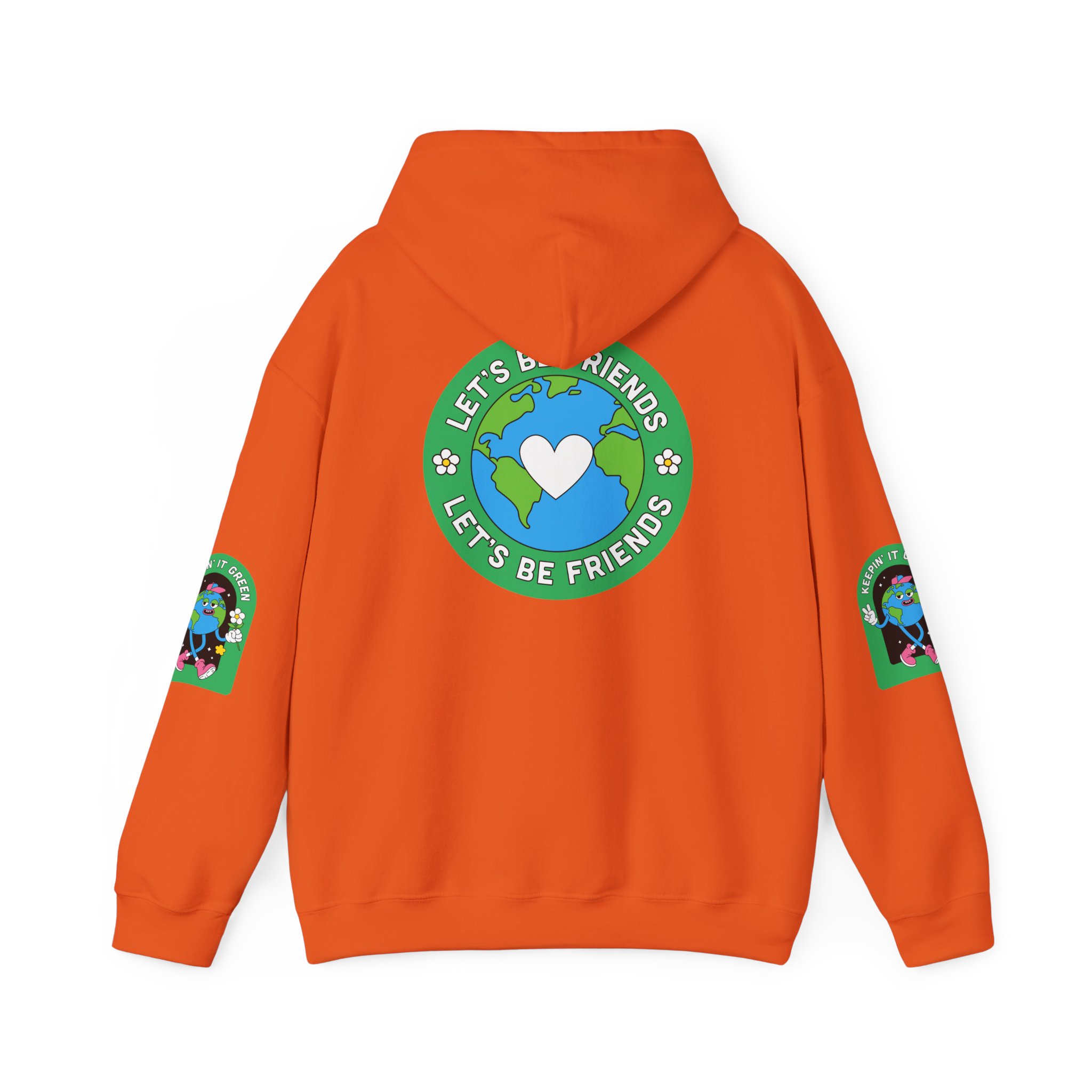 Eco-Friendly Adventure Dog Sweatshirt - Let's Be Friends Design - Image 15